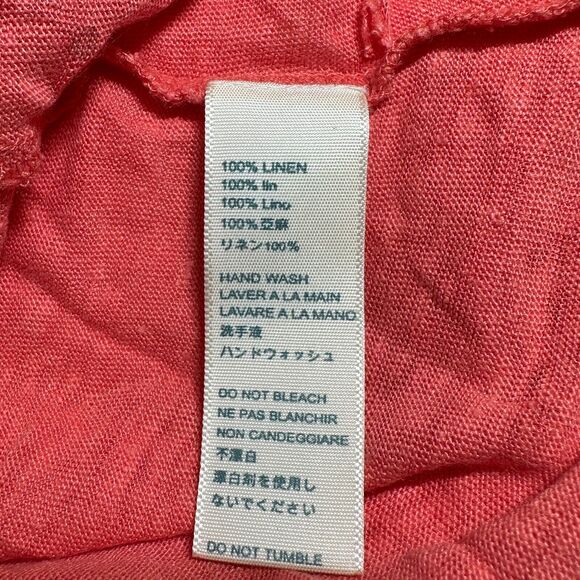 Rebecca Minkoff Gemini Fringe Beaded Linen Top Orange Women's XS NWT - Picture 9 of 9